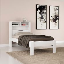 Cama Solteiro Invicta Branco