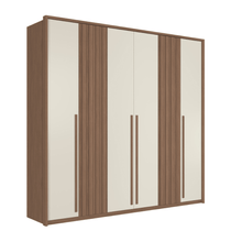 GUARDA ROUPA COIMBRA 06 PORTAS COM PES JATOBA AREIA SANTOS ANDIRA